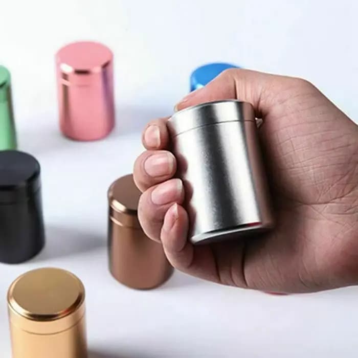 Mini boîte en métal en acier inoxydable