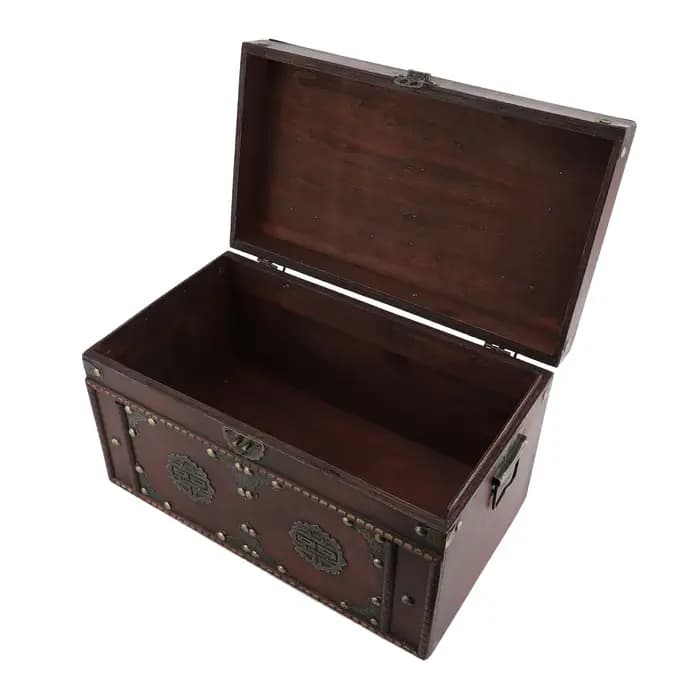 Boîte de rangement Vintage en bois de Style chinois