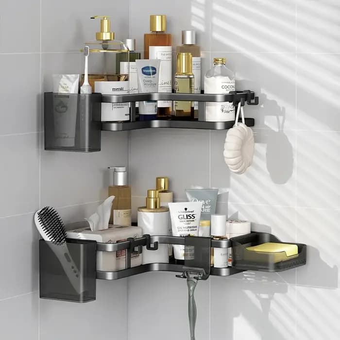 Étagère murale triangulaire pour salle de bain