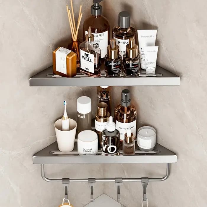 HOShelf-Étagère d'angle murale en alliage d'aluminium