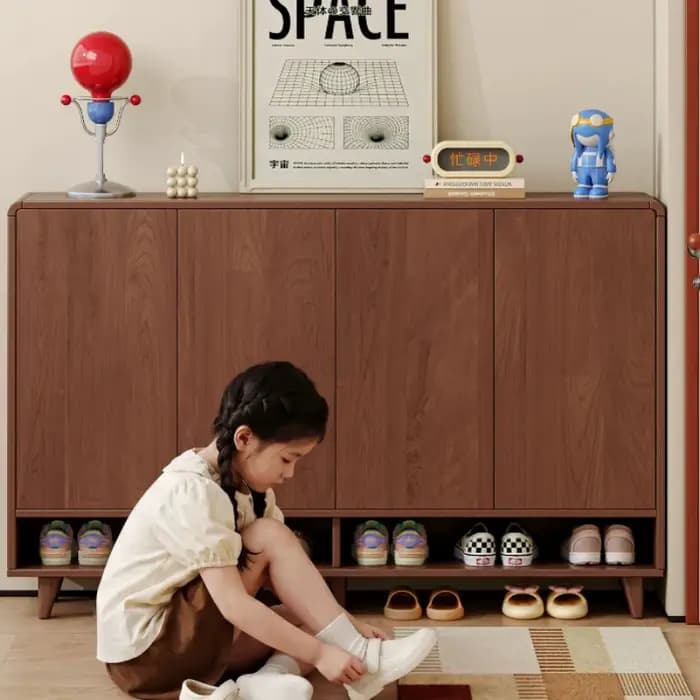 Meuble à chaussures de luxe multifonctionnel, armoire à chaussures moderne fermée, organisateur dissimulé, meuble de rangement pour la maison