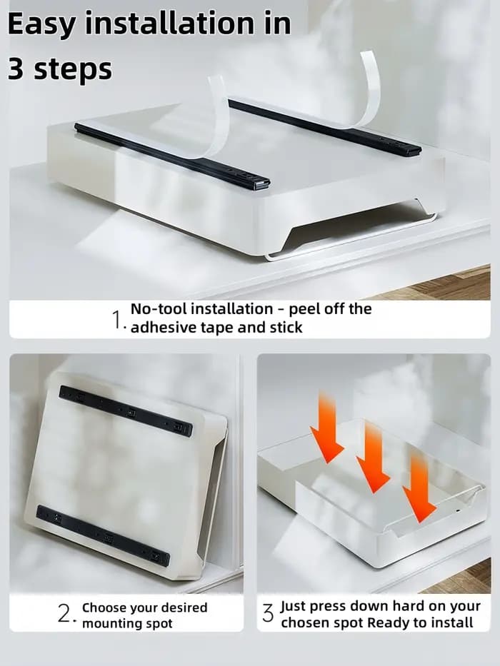 GENGSHENG Support de rangement de cuisine avec rails coulissants