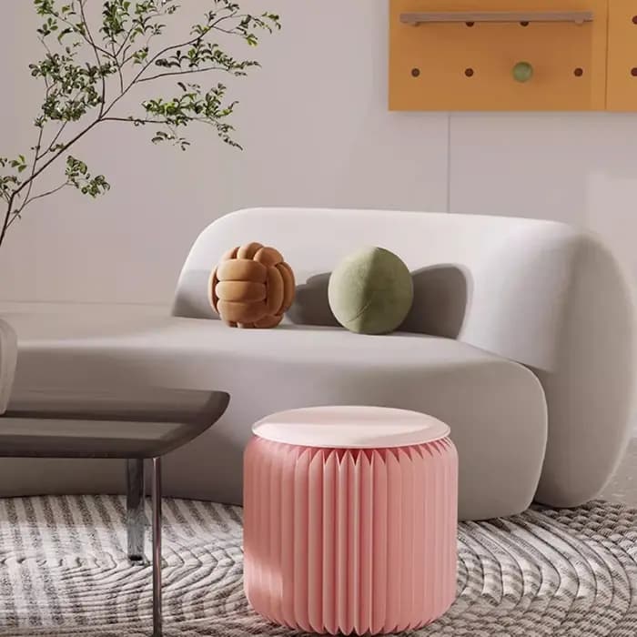 Tabouret pliant en papier Kraft, meubles design permettant de gagner de l'espace, tatami japonais portable, tabouret à langer pour chaussures de maison, balcon extérieur, loisirs