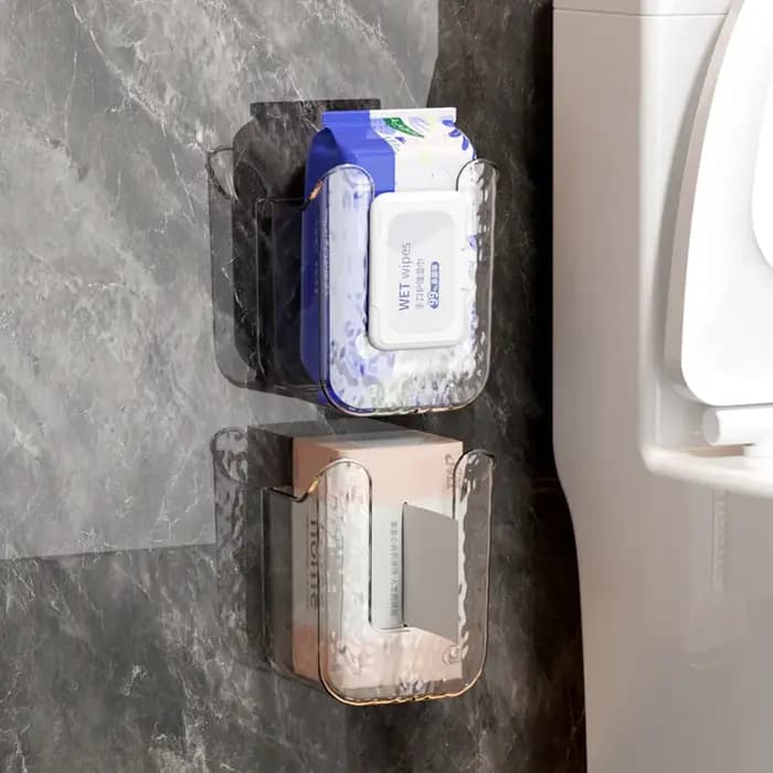 Boîte porte-papier hygiénique sans poinçon