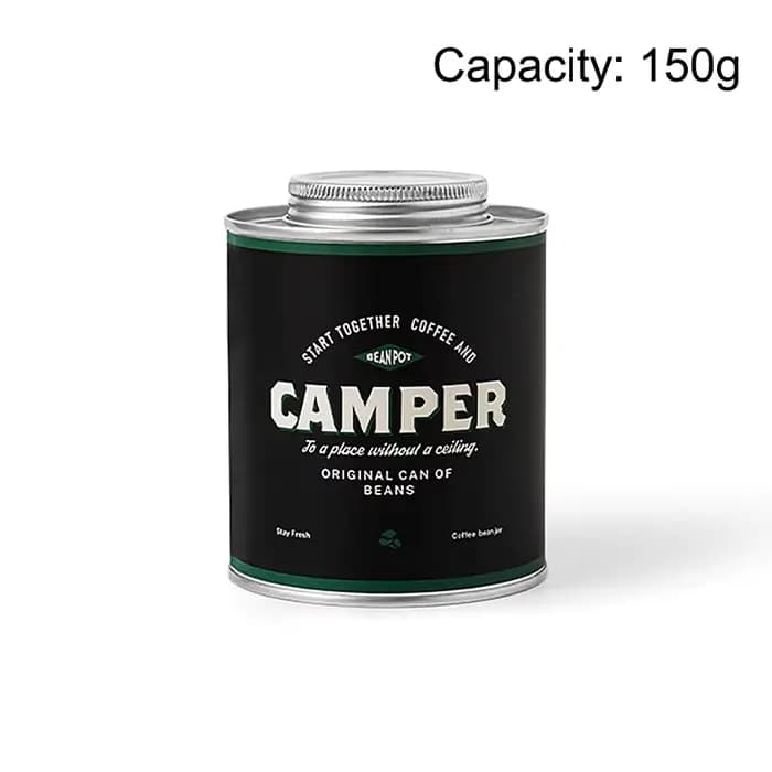 Boîte de rangement scellée pour grains de café, boîte en fer blanc pour Camping en plein air, pot de