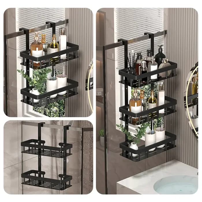 Support de rangement mural pour salle de bain