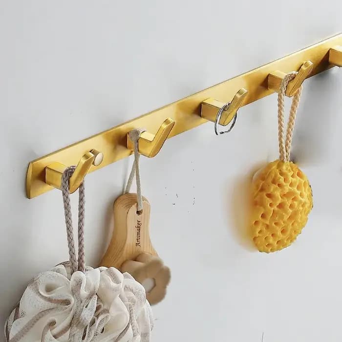 Porte-manteaux d'entrée en aluminium avec crochets