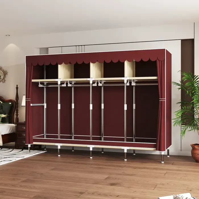 Armoire portable - 4 zones de suspension et 4 zones de rangement