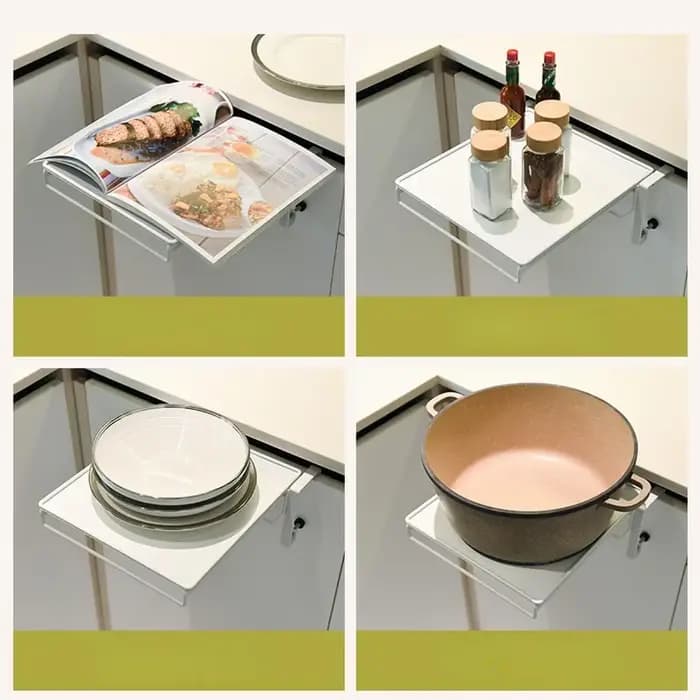 Étagère de rangement de cuisine pliable pour porte d'armoire