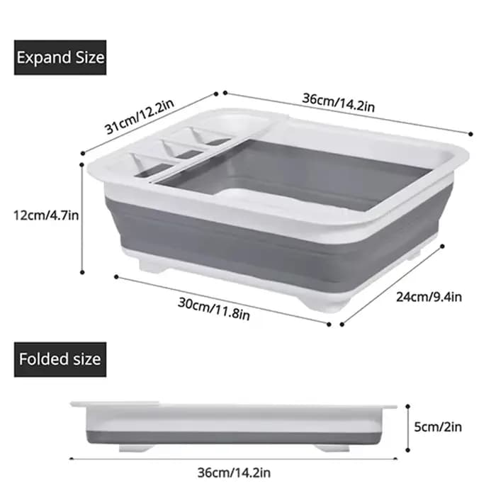 Égouttoir à vaisselle pliable de cuisine