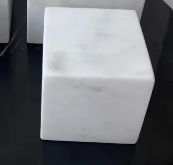 Blocs de cubes en pierre de marbre naturel 50x50x50mm