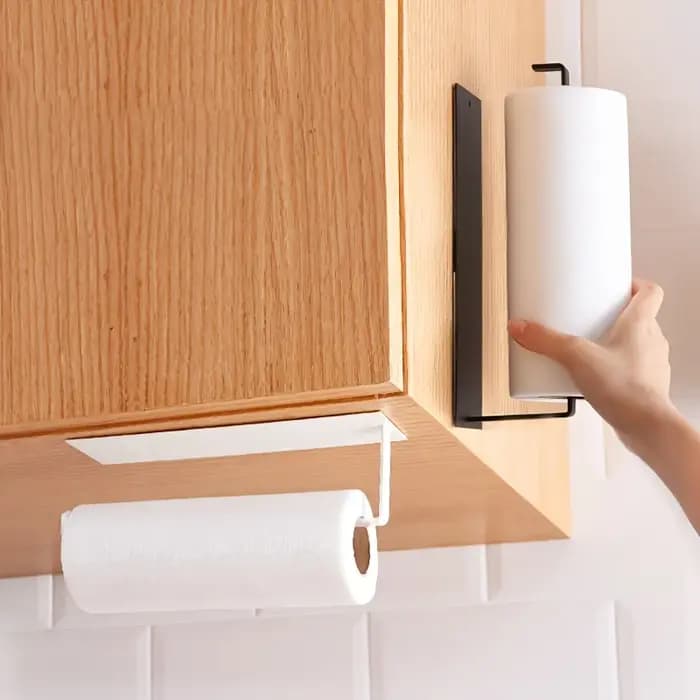 Porte-serviettes en papier de cuisine en acier au carbone