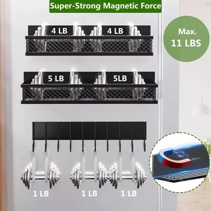 Support de stockage d'épices magnétique en métal pour réfrigérateur