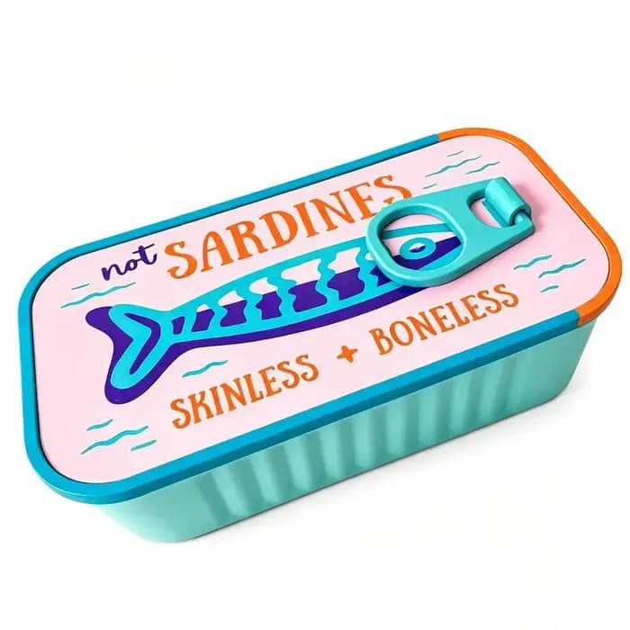 Boîte de rangement pour sardines, boîte à bijoux à ouverture coulissante imprimée en 3D, boîte à bijoux multicolore miniature portable pour la maison, artisanat décoratif, cadeaux.