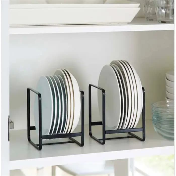 Étagère de rangement superposée pour assiettes de cuisine