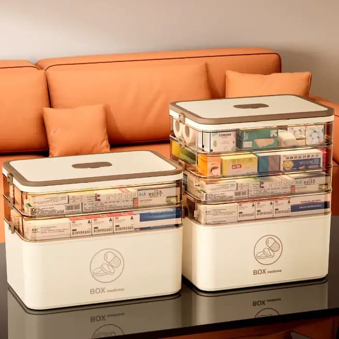Boîte de rangement mobile pour la maison