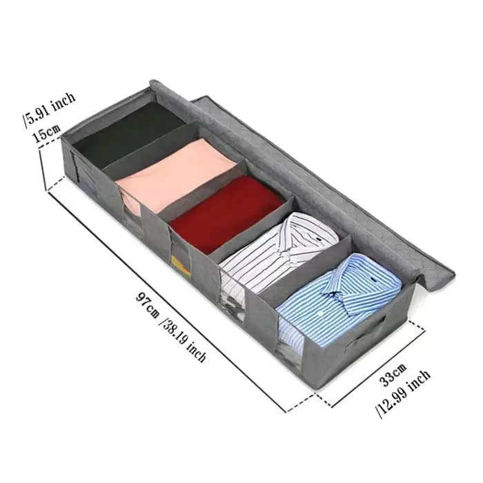 Sac de rangement pliable sous le lit pour vêtements