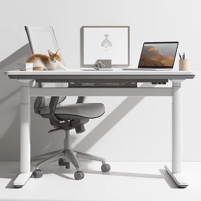 Cadre de bureau debout électrique réglable en hauteur pour jeu à domicile, mobilier de bureau extens