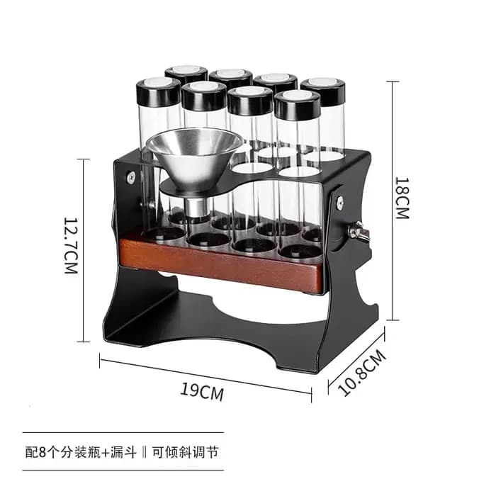 Ensemble de tubes de stockage pour grains de café