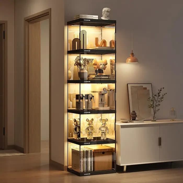 Vitrine bibliothèque avec porte