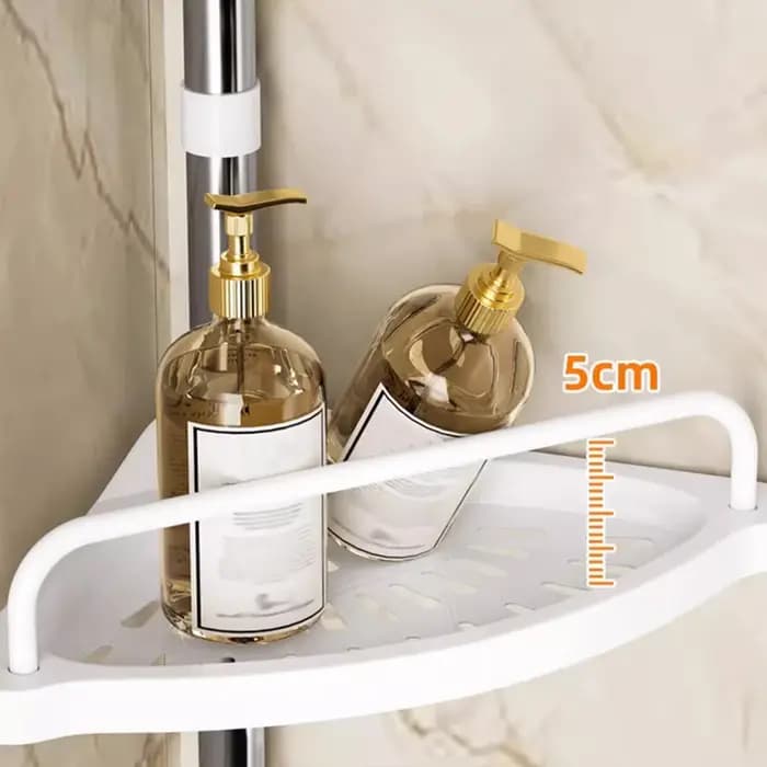 Support de rangement d'angle de salle de bain en acier inoxydable