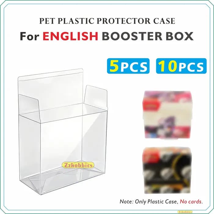 5/10 pièces Booster boîte boîtier 0.45mm d'épaisseur clair stockage