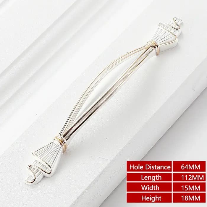 YUTOKO poignées d'armoire Zinc Aolly blanc armoires de cuisine porte tire boutons de tiroir mode eur