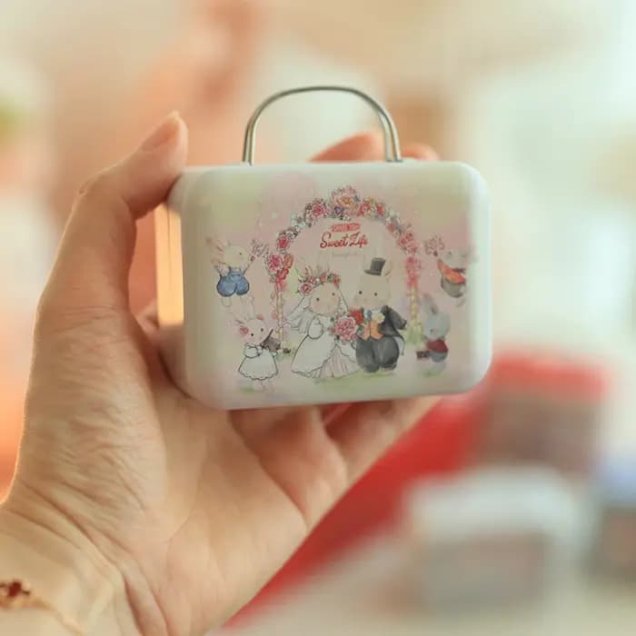 Mini boîtes de rangement en métal pour cadeaux de mariage