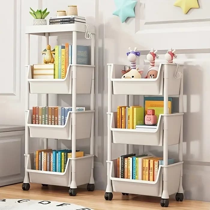 Étagère de rangement à 5 niveaux - Organisateur de jouets pour enfants