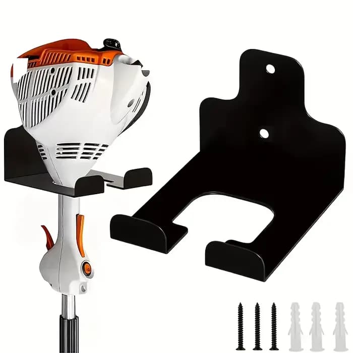 Support mural pour tondeuse et outils de jardin – Organisateur de garage pour débroussailleuse