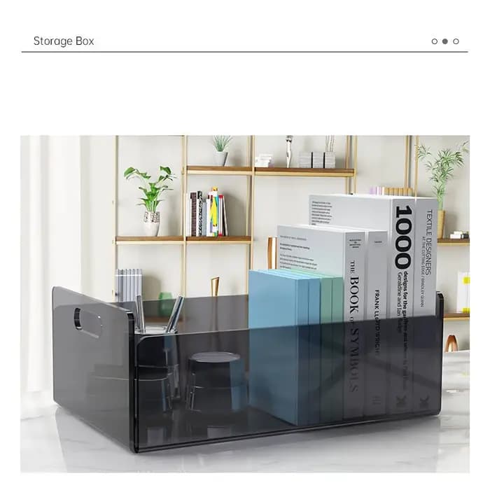 Boîte de rangement en acrylique de couleur pour cosmétiques, organisateur de parfum, livre, masque, support de salle de bain, Table basse, panier à collations divers