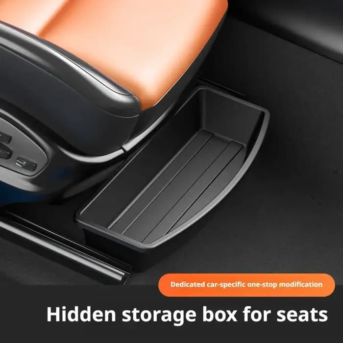 Boîte de rangement universelle sous le siège de voiture, plateau organisateur caché, accessoires intérieurs de voiture permettant de gagner de l'espace, étui amovible pour gadgets