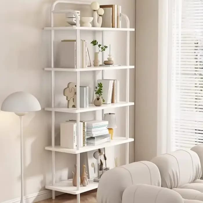 Bibliothèque de salon autoportante multicouche