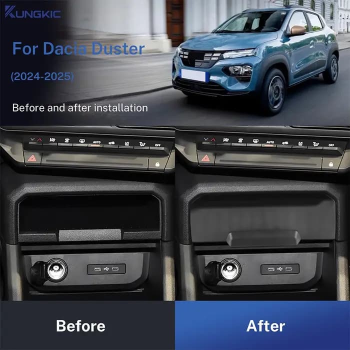 Boîte de rangement centrale pour Dacia Duster 3 2024 2025 2026