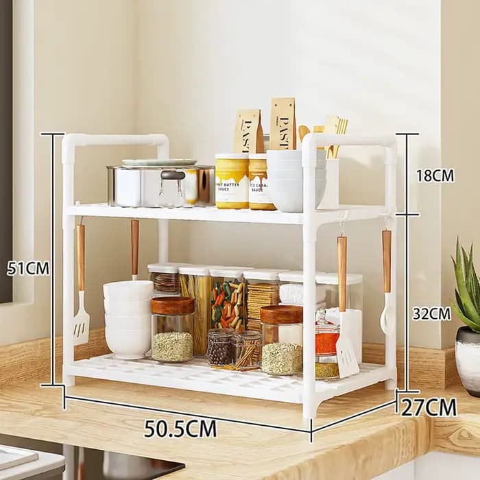 Organisateur d'étagères de rangement, étagère robuste, gain de place, organisateur pour garde-manger