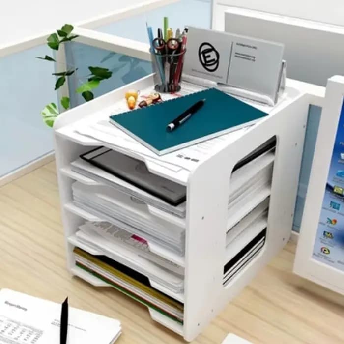Support de rangement de bureau pour papier A4