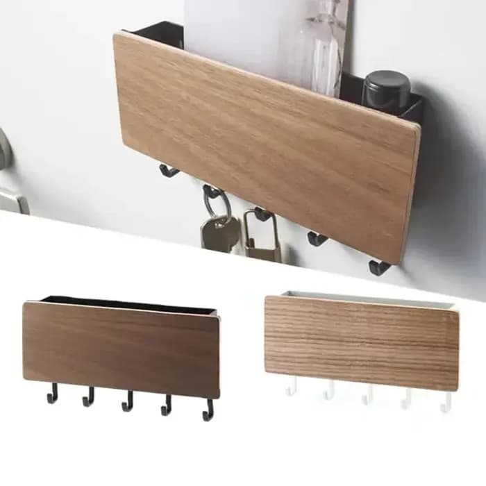 Boîte de Rangement Murale Décorative en Bois, Novel T1