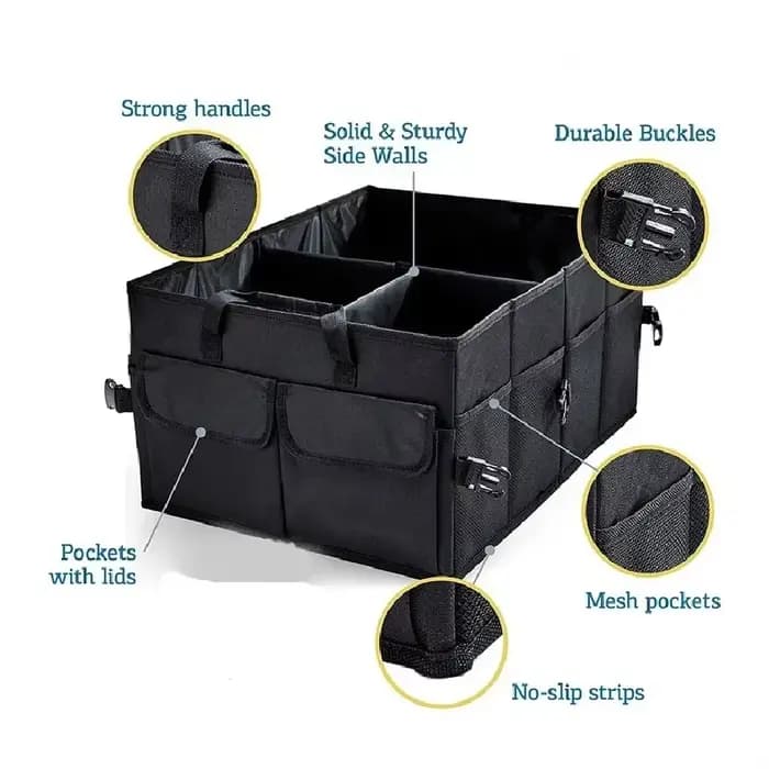 Boîte de rangement pour voiture de grande capacité