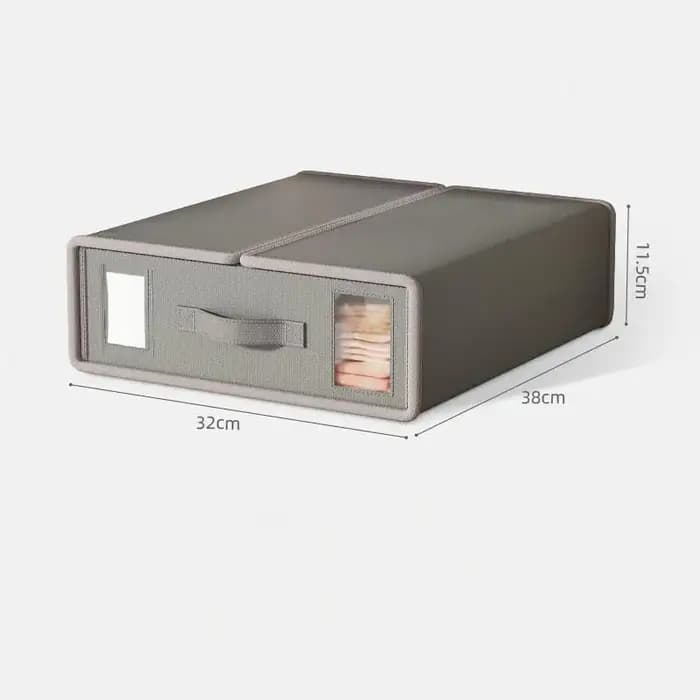 Ensemble de draps boîte de rangement organisateur tissu fenêtre pliante fermeture éclair couverture