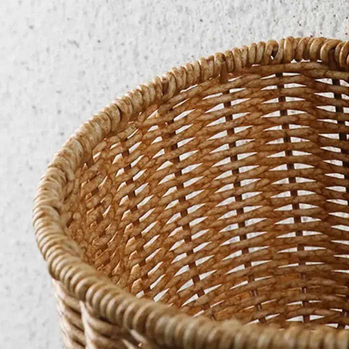 Panier mural en osier tressé pour fruits et légumes