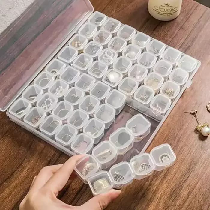 Boîte de rangement pour outils de peinture au diamant à 28 compartiments