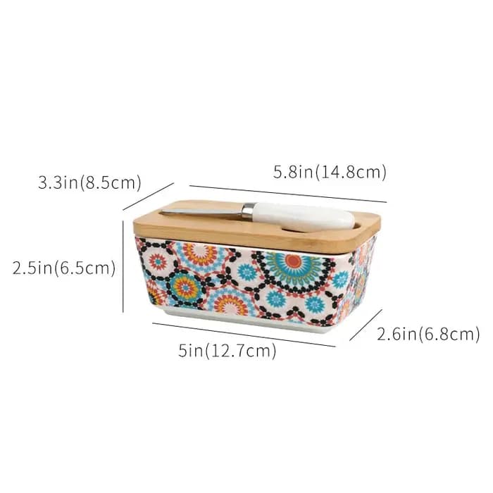 Boîte à beurre en céramique épaissie