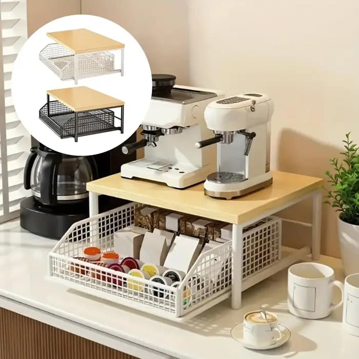 Étagère de rangement pour micro-ondes de cuisine moderne
