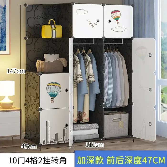 Armoire modulaire ouverte moderne en plastique