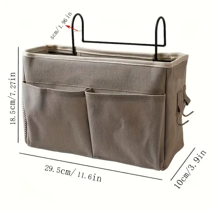 Organisateur de rangement mural en tissu multi-poches pour sous le lit, dortoir, chambre d'étudiant,