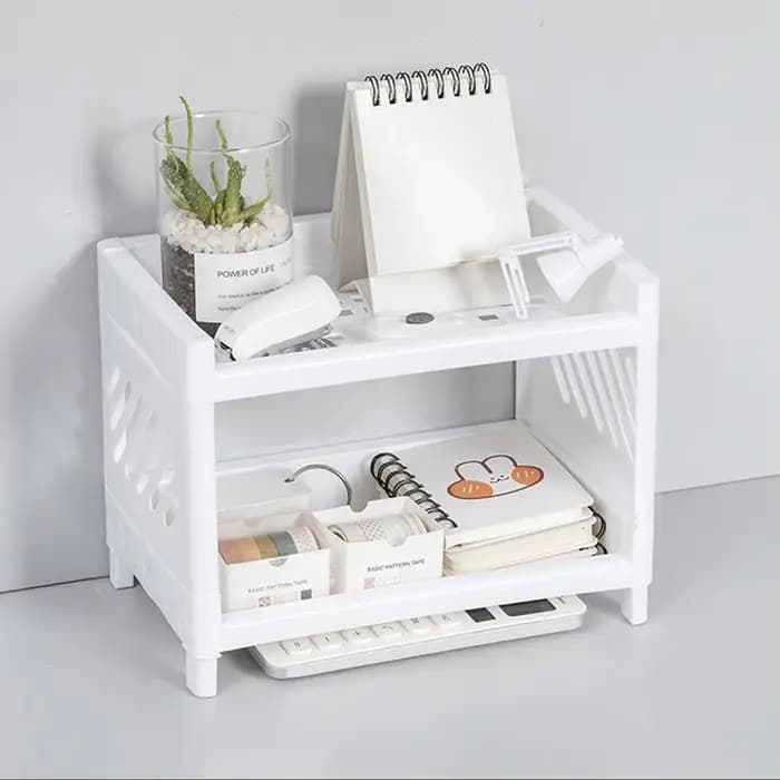 Étagère de rangement en plastique Double couche
