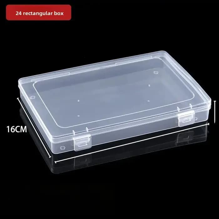 Boîte de rangement rectangulaire transparente en plastique, conception à Double boucle pour fichiers