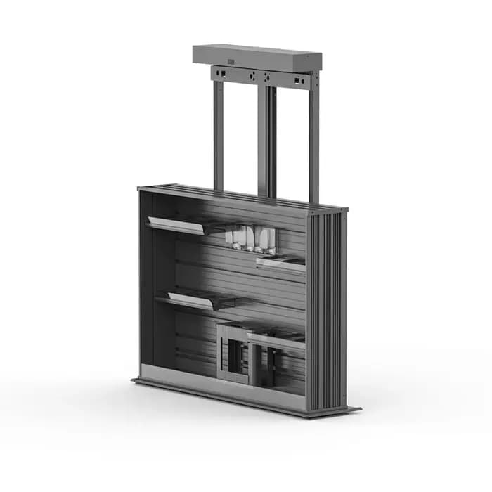 Armoire de rangement verticale électrique intelligente avec panier
