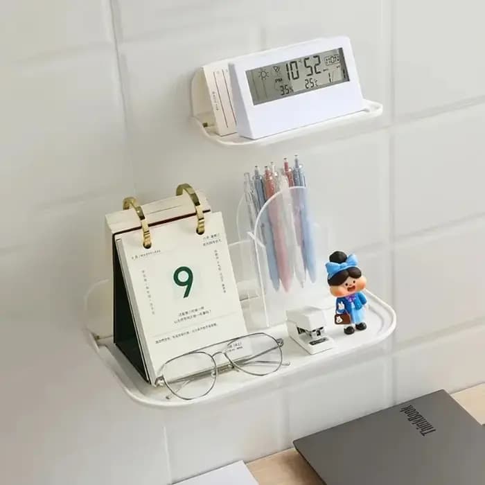 Étagère murale pliable sans poinçon