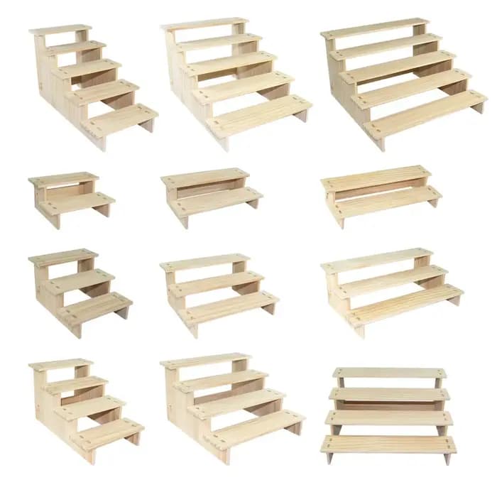 Étagère d'affichage en bois pour objets de collection